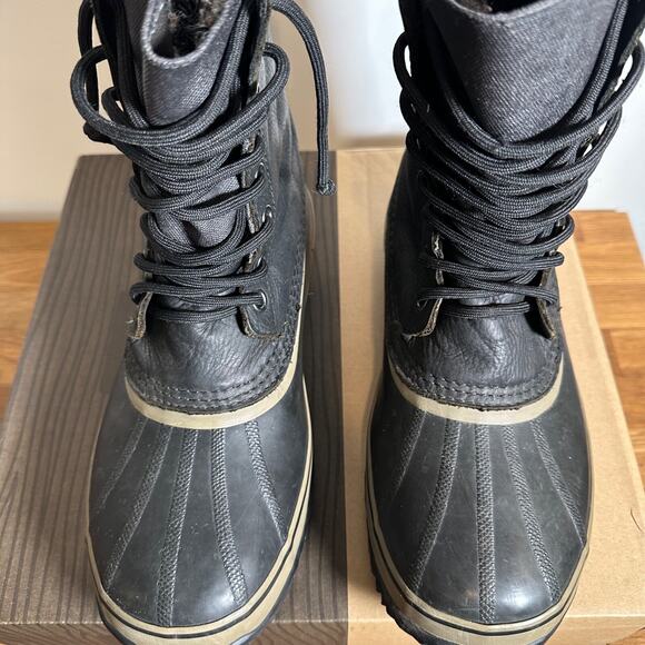 Sorel 1964 Premium T Snow Boots NM1561-010 Men’s Sz 13 Black Leather Waterproof main image 11